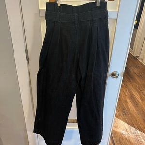 Black paper bag jeans